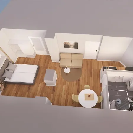 Studio For 4 Guests In Hamburg Rotherbaum-3